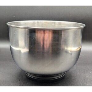 Vintage Sunbeam Mixmaster Replacement 7" Small Mixing Bowl Stainless Steel USA